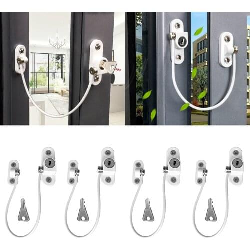 8Pcs/lot Child Protection Baby Security Children Safety Lock With Keys Home Use Freezer Child Proof Safety Protection Limiter