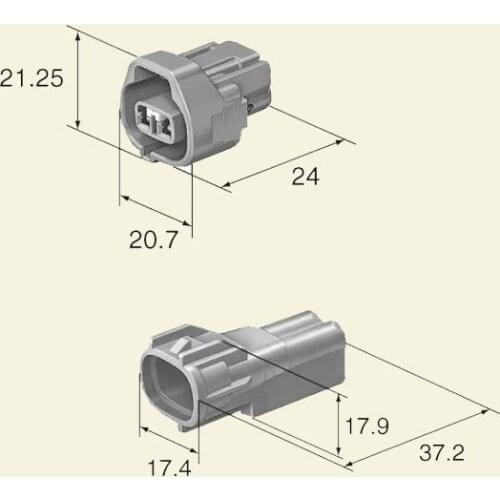 Free shipping 2 Pin Sumitomo 6189-0249 Quick Electronic Connector Male Female Wire Harness Automotive Connector