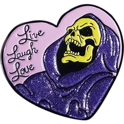 Skeletor inspired Enamel Pin