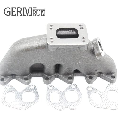 For 1995-1998 Golf Jett@ 90-94 V*W VR6 Corrado Cast Turbo Manifold 12V T3 Flange