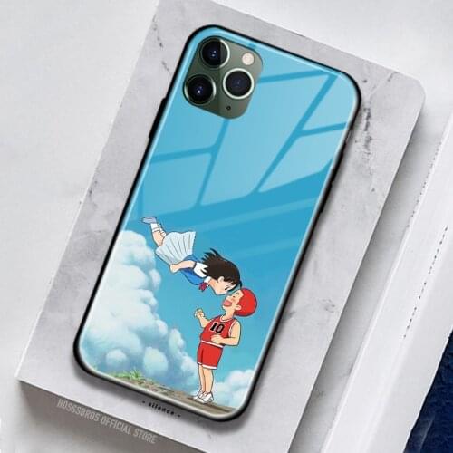 Hanamichi Sakuragi Haruko Akagi Soft Silicone Glass for IPhone SE 6s 7 8 Plus X XR XS 11 12 Mini Pro Max Phone Case Cover Shell