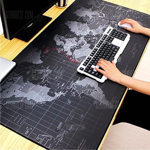 World Map Gaming World Patterned Gaming Mouse Pad 70 x 30 Cm Giant Size Mouse Pad Gaming Mousepad Anti-slip Natural Rubber Gamin