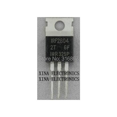 IRF2804PBF IRF2804 F2804 40V 75A MOSFET TO-220 ROHS ORIGINAL 10PCS/lot Free Shipping Electronics composition kit
