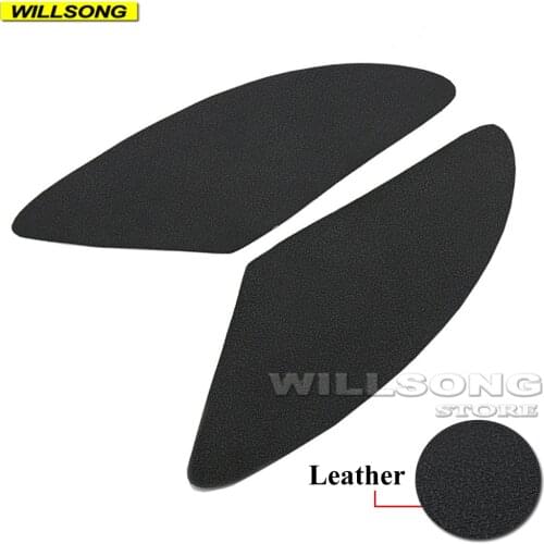 Leather Anti Slip Sticker Tank Pad Side Knee Grip Protector For Triumph THRUXTON STEVE McQUEEN SE Motorcycle Accessories