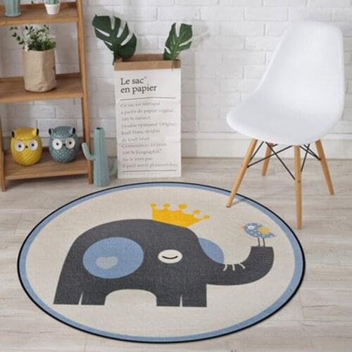 Round Carpets Sleeping Cloakroom Floor Mats Alfombra Salón Home Computer Chair Rugs 카페트 коврик для ванной Cartoon Cute Animal