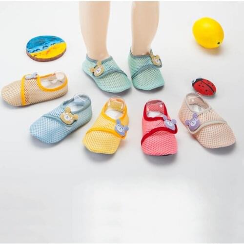 Summer thin baby non-slip floor socks mesh breathable soft footwear girls baby toddler socks children mesh shoes