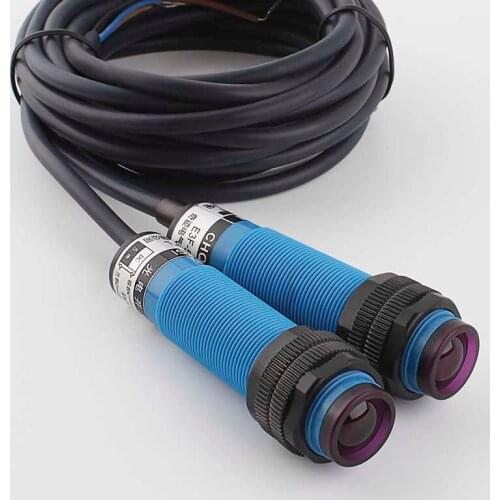 M18 Infrared Induction Photoelectric Switch Sensor E3F-10DN1 is normally open 10 meters with three direct current lines