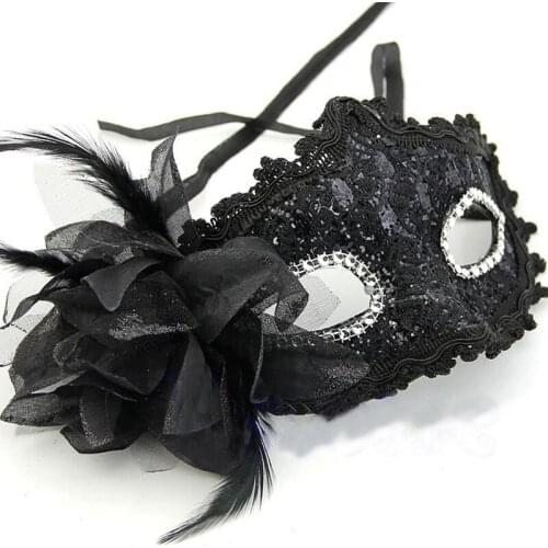 New Creative Women Multicolor Masquerade Flower Mask Princess Party Half Face Halloween Role Playing Mask Costume Props