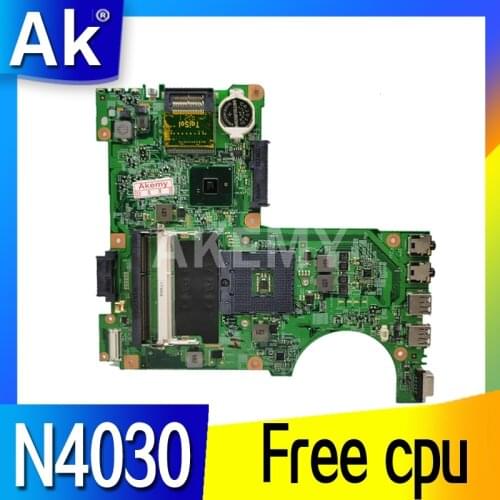 Akemy motherboard For DELL Inspiron N4030 mainboard PGA989 0H38XD CN-0H38XD HM57 48.4EK01.021 with graphic test good Free CPU