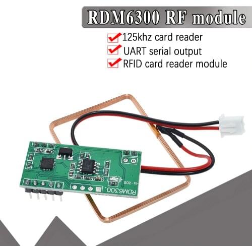 WAVGAT 125Khz RFID Reader Module RDM6300 UART Output Access Control System for Arduino Best prices