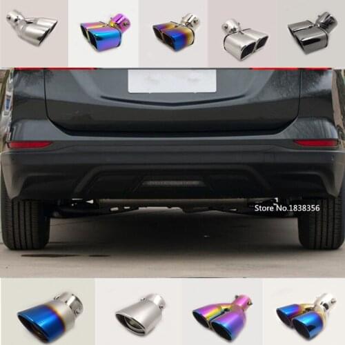 Car body cover muffler exterior end tail pipe outlet dedicate stainless steel exhaust tip For Chevrolet Equinox 2017 2018 2019
