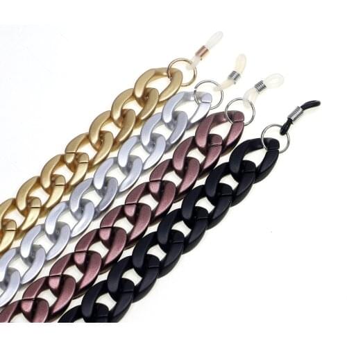 New Fashion Acrylic Sunglasses Chain Female Eye Glasses Cord Strap Chunky Reading Glasses Accessories Earwear Lanyard for Men