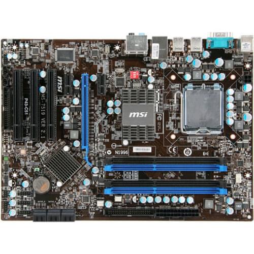 MSI P43-C51 original motherboard LGA 775 DDR3 16GB USB2.0 P43 desktop motherboard free shipping