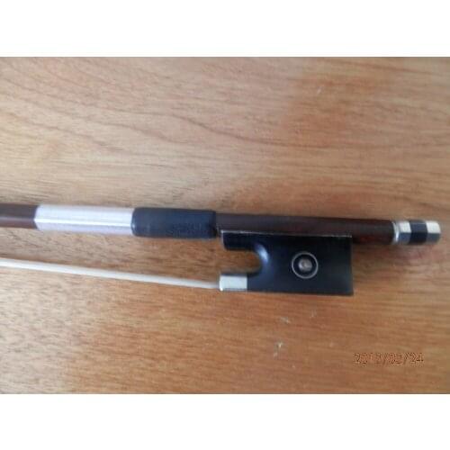 Nice violin Bow 1/2 , pernambuco bow stick , Copper ebony parts , violin bow