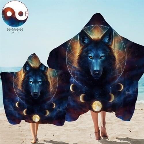 Dream Catcher by JoJoesArt Hooded Towel Moon Eclipse Bath Towel With Hood for Adult Galaxy Wolf Microfiber Wearable Beach toalla
