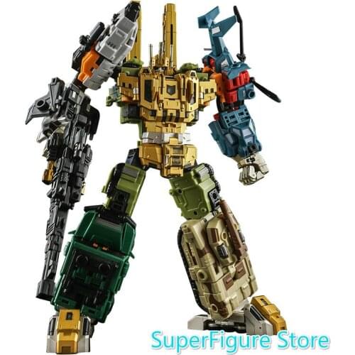 Transformation Action Figure Toy IronFactory IF EX-24X 5in1 Combiners Bruticus 28cm ABS Model Deformation Car Robot