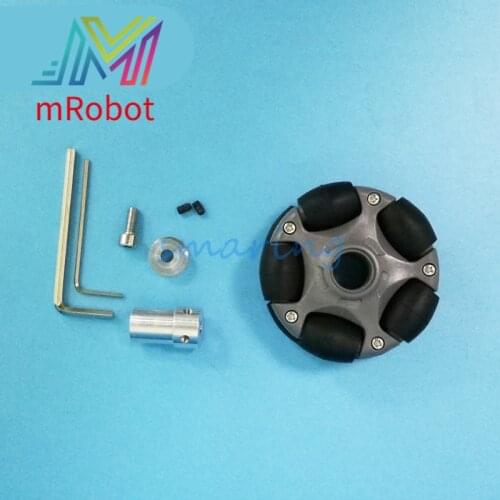 Drive Wheel Robot Kit Omnidirectional 58mm Wheels Tire With 4/5/6mm Coupling for Arduino DIY Smart Car RC Toy