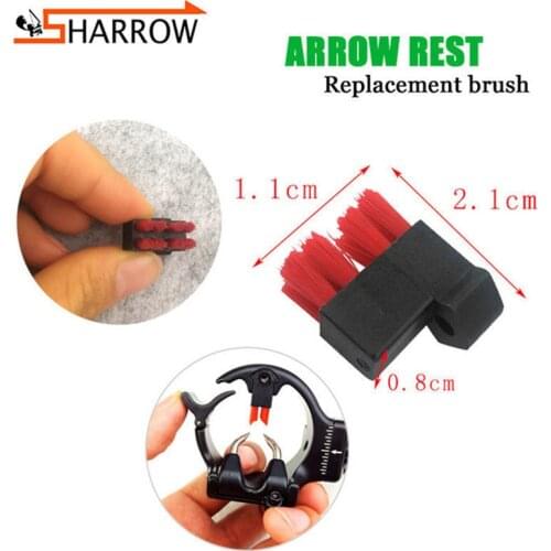 3pcs Replacement Brush Compound Bow Arrow Rest Plastic Brush For Bow And Arrow Hunting Shooting Training Archery Accessories