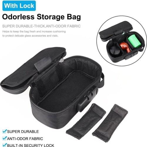 Smell Proof Bag With Lock Odorless Stash Storage Case Smoking Accessories Set Container Anti-odor Medicine Bag For Home Travel