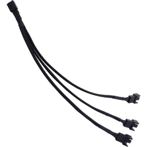12V 2/3/4PIN Fan Extention Cables 1 to 2 wire Mainboard Adapter PC Power Cooling Cable Computer Case Fan Splitter Extension line