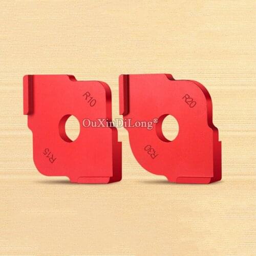 High Quality Anodized 1PCS R10 x R15 + 1PCS R20 x R30 Corner Radius Quick-Jig Template For Engraving and Router Machine KF765