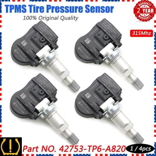 Xuan TPMS Tire Pressure Monitor Sensor System 42753-TP6-A820 for Honda Accord Crosstour CR-V 2010-2015 315Mhz 42753-TP6-A821