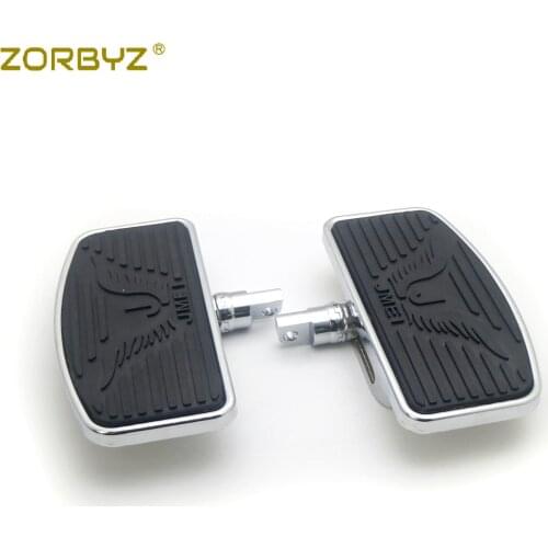 ZORBYZ Pair Black Adjustable Front Rear Passenger Floorboard Footboards Footrest For Harley Sportster 883 1200 Dyna