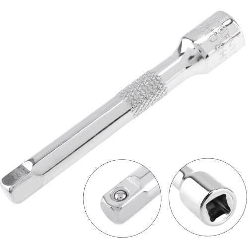 1/4 Chromed Steel Extension Bar 75MM Drive Ratchet Wrench Socket Adapter Power Drill Adapter for Installation and Maintenance