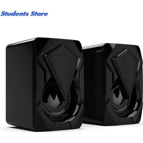 1pair X2 Stereo Subwoofer Sound Surround Loudspeaker with RGB Light for PC Computer