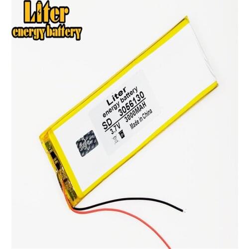 3056130 3.7V 3000MAH 3055130 Lithium Tablet polymer battery With Protection Board For GPS Tablet PC Digital Products