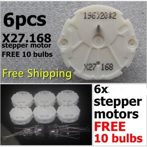 6 PCS X27 168 X27.168 Stepper Motor Instrument Cluster For GM GMC Cars And Trucks 2003-2006.10 bulbs