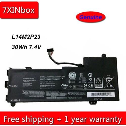 7XINbox 30Wh 4050mAh 7.4V Genuine L14M2P24 L14L2P22 L14S2P22 L14M2P23 Laptop Battery For Lenovo IdeaPad U30 U30-70 E31-70 U31-70