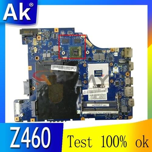Akemy For Lenovo G460 Z460 Laptop Motherboard HM55 DDR3 HD4500 Free CPU NIWE1 LA-5751P MAIN BOARD