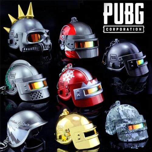 Game PUBG Playerunknowns Battlegrounds Cosplay Accessories Armor Level 3 Helmet Keychain Alloy Props Pendant Kids Adult Toy New