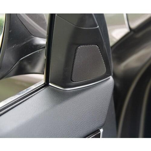 Car Front Door Audio Speaker Strip Stereo Decal Cover Trim Styling Mouldings Sticker For BMW 5 Series 525 520 F10 2011 2012 2013