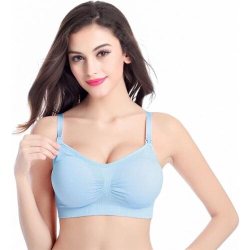 Maternity Nursing Bra Cotton Wirefree Breastfeeding for Feeding Pregnancy Clothes Lactation Underwear Soutien Gorge Allaitement