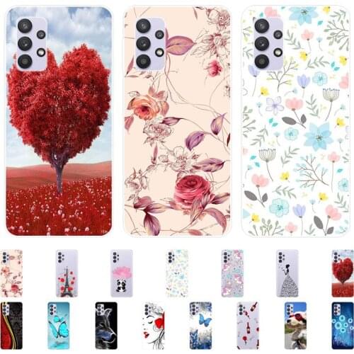 For Samsung Galaxy A32 Case Silicone TPU Phone Case On For SamsungA32 A 32 Case Soft Protective Cover