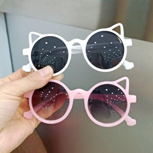 Kids Cartoon Cat Eye Sunglasses Boy Girl Children Glasses UV400 Lens Baby Sun Glasses Cute Eyewear Shade Driver Goggles Eyewear