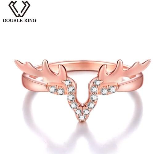 DOUBLE-R Real 925 Sterling Silver Band Ring Classic Created white Topaz for engagement Fine Jewelry Rings for Women