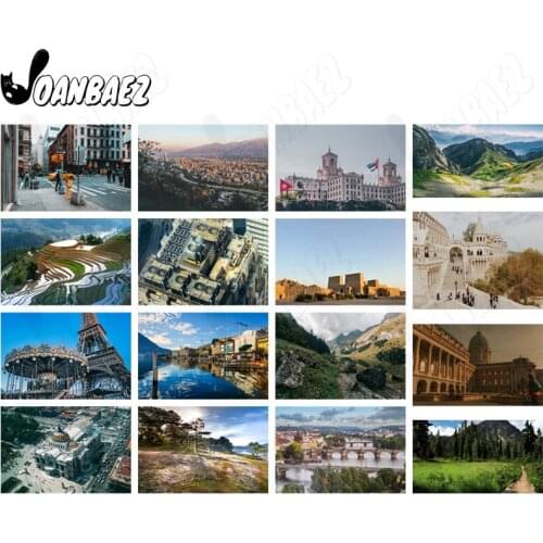 City Architecture Diamond Painting Country Scenery 5D Diy Art Cross Stitch Patch Diamond Inlaid Room Home Decoration Gift