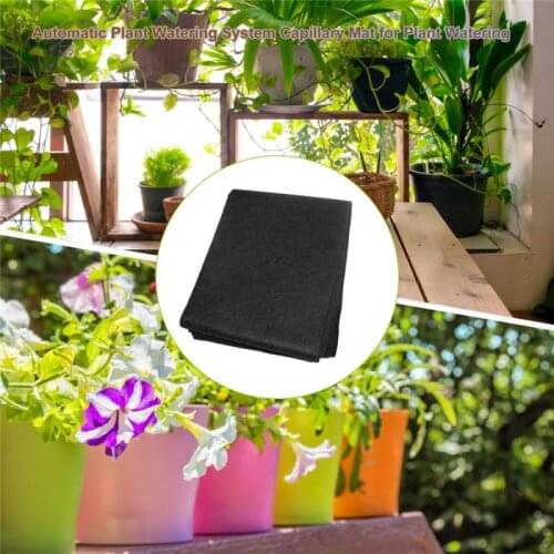 Hot 1.2*1m Gardening Planting Mat Automatic Plant Watering System Capillary Mat Garden Supplies Reusable Flower Gardening Mats