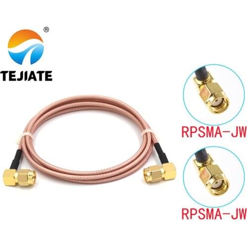 1PCS TEJIATE Adapter Cable RPSMA To RPSMA Type RPSMA-JW Convert RPSMA-JW 8-90CM 1M 1.5M 2M Length Connector RG316 Wire