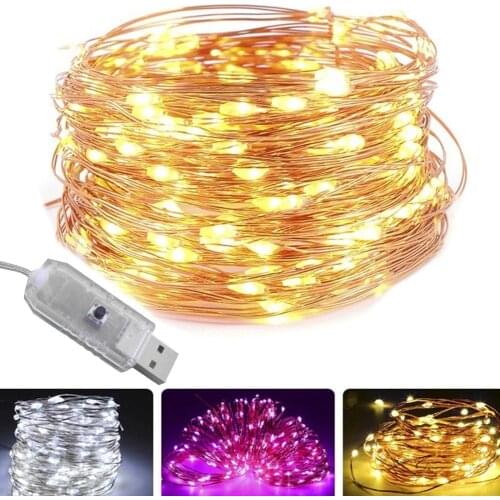 KEY-WIN LED String Lights With Transparent Wire
