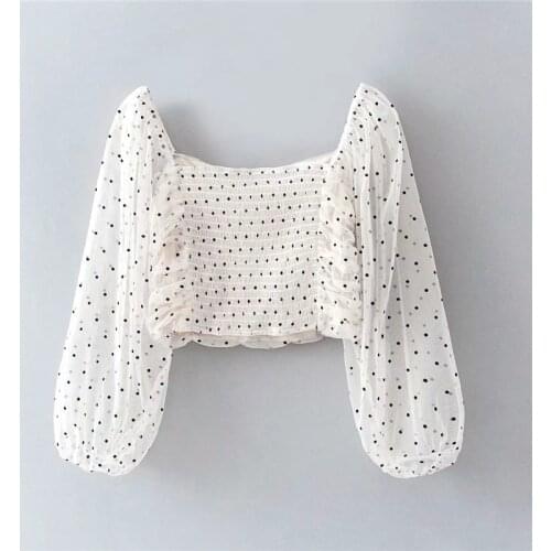 Klacwaya Polka Dot Blouses