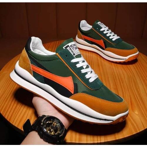 Coslony men sneakers luxury brand Lightweight training Breathable Comfortable fashion Casual shoes red blue men plus size 46