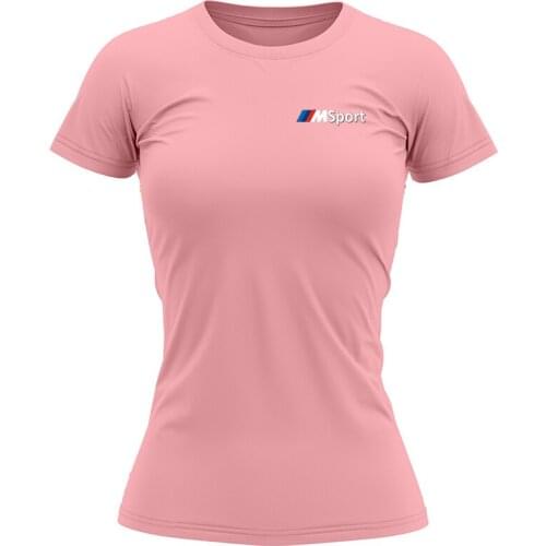 Summer 2021 XS-XXL plain sports letter T-shirt womens cotton elastic basic T-shirt womens casual top short sleeve T-shirt