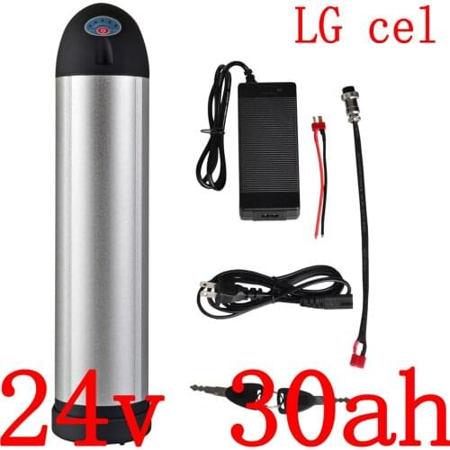 24V 500W 700W Scooter Battery 24V 30AH lithium battery 24V 20Ah 24Ah 27Ah 30Ah electric bicycle battery use LG cell+3A charger
