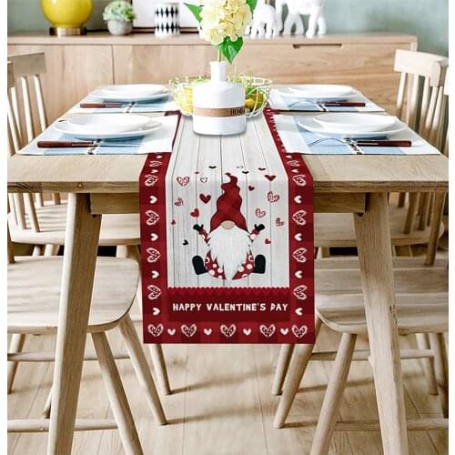Table Runner Tea Table Shose Cabinet Cover Table Creative Polyester Cotton Printed Table Flag Table Decorations Easter Fabric