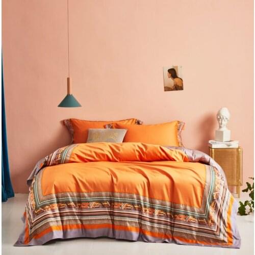 New 4Pieces Queen King size Bedding set 1000TC egyptian Cotton Soft Bedsheet set Duvet cover Pillowcase