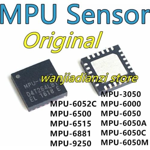 New and original MPU6050 3050 6000 6052C 6500 6515 6881 9250 QFN24 Sensor chip A A sensor chip, three-axis gyroscope + 3 = 6 ax